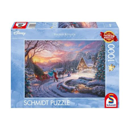 Schmidt Spiele Puzzle 1000 Teile Disney, Cinderella Bringing Home for Christmas