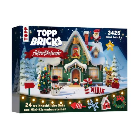 TOPP Bricks Adventskalender – 24 weihnachtliche Sets aus Mini-Klemmbausteinen