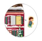 Aufstell-Adventskalender – Mein buntes Weihnachtshaus - Mit 24 Magneten zum Spielen