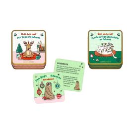 Mitmach-Dosen - Chill doch mal! 24x Yoga im Advent / 24 schnurrige Glückstipps im Advent