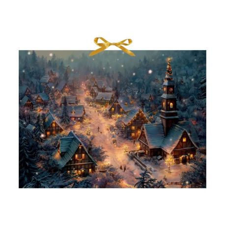 Wand-Adventskalender – Verträumtes Winterdorf
