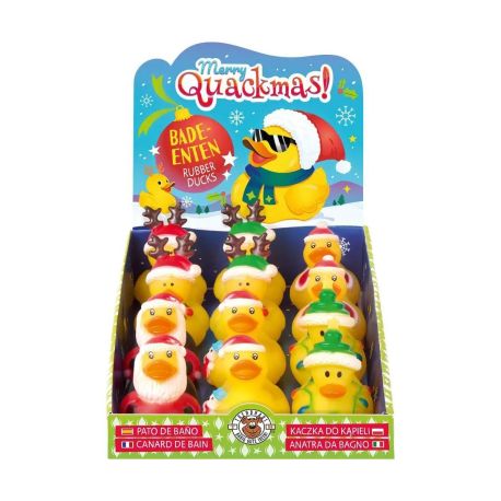 Badeente Weihnachten, 6-fach sortiert Diese lustigen Badeenten im weihnachtlichen Design bringen festliche Stimmung in