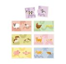 Puzzle-Set Wer gehört zu wem? (7x2 T.) - Bauernhof-Tiere