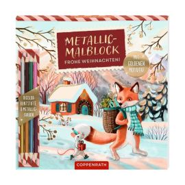 Metallic-Malblock - Frohe Weihnachten!