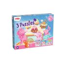3 Puzzles - Einhorn Glitzerglück