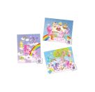 3 Puzzles - Einhorn Glitzerglück