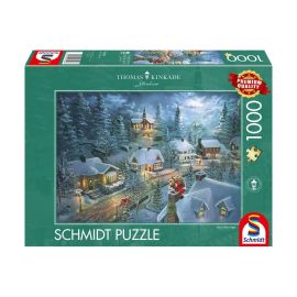 Schmidt Spiele Puzzle 1000 Teile Kinkade Santas Silent Night