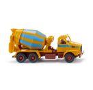 H0 Betonmischer (Volvo N10) - maisgelb/hellblau 1:87