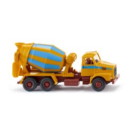 H0 Betonmischer (Volvo N10) - maisgelb/hellblau 1:87
