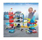 City Double Track Garage + 4 Vehicles