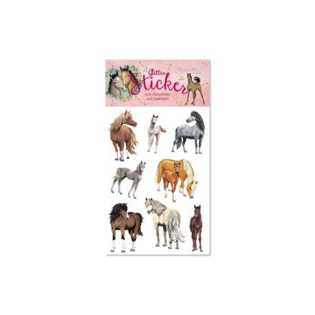TapirElla Glitter-Sticker, Pferde 3