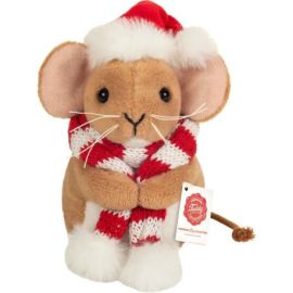 Weihnachtsmaus m. Schal 11 cm