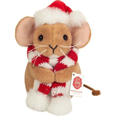 Weihnachtsmaus m. Schal 11 cm