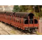 Märklin 46563 - H0 Rungenwagen-Set 1 mit Stahlröhren-Beladung