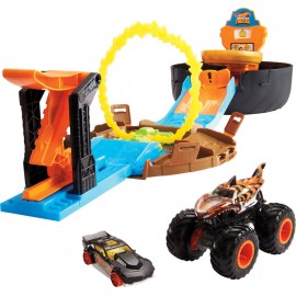 Mattel GVK48 Hot Wheels Monster Trucks Stunt Tire Spielset