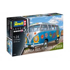 VW T1 Samba Bus Flower Power