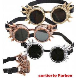 FRIES - Brille Steampunk, sort. Farben