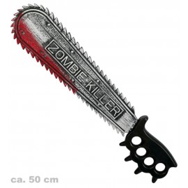 FRIES - Kettensägen-Messer mit Blutoptik, 50 cm L.