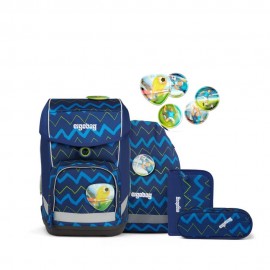 ergobag cubo Schulranzen-Set FallrückziehBär