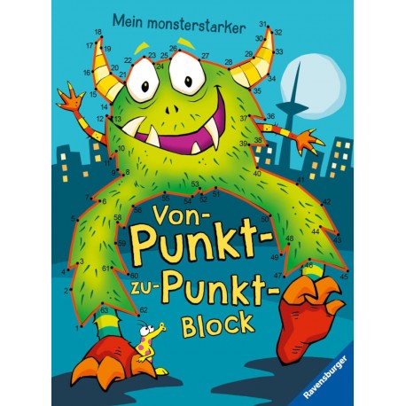 Ravensburger 48985 Mein monsterstarker Von-Punkt-zu-Punkt-Block