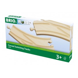 BRIO 63334600 Bogenweichen (L,M)