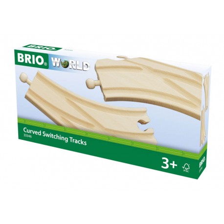 BRIO 63334600 Bogenweichen (L,M)
