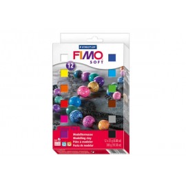Fimo Soft Materialpack, 10 Farben, Halbblöcke à 25g