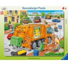 Ravensburger Puzzle - Rahmenpuzzle - Müllabfuhr, 35 Teile