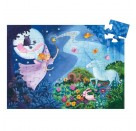 Djeco - Formenpuzzle: The fairy and the unicorn - 36 pcs