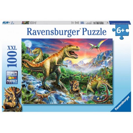 Ravensburger Puzzle - Bei den Dinosauriern, 100 Teile