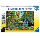 Ravensburger Puzzle - Tiere im Dschungel, 200 XXL-Teile
