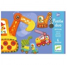 Djeco - Duo Puzzle: Articulo Véhicles