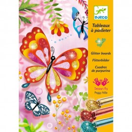 Djeco - Glitzerkarten - Butterflies