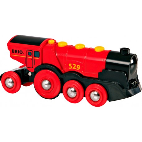 BRIO Bahn - Rote Lola Batterielok
