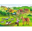 Ravensburger Puzzle - Fleißig auf dem Bauernhof, 2x12 Teile