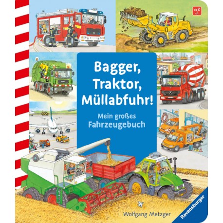 Ravensburger Bilderbuch - Bagger, Traktor, Müllabfuhr!