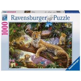 Ravensburger Puzzle - Stolze Leopardenmutter, 1000 Teile