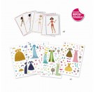 Djeco - Sticker und Puppen: Dresses through the seasons