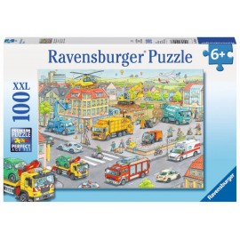 Ravensburger Puzzle - Fahrzeuge in der Stadt, 100 XXL-Teile