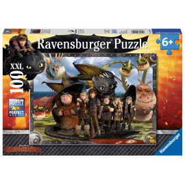 Ravensburger Puzzle - Ohnezahn und seine Freunde, 100 XXL-Teile