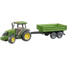 BRUDER - John Deere 5115M mit Bordwandanhänger