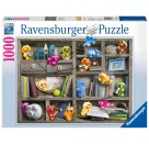 Ravensburger Puzzle - Gelini im Bücherregal, 1000 Teile