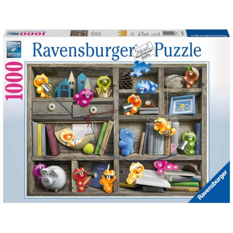 Ravensburger Puzzle - Gelini im Bücherregal, 1000 Teile