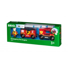 BRIO Bahn - Feuerwehr-Leiterfahrzeug mit Licht und Sound