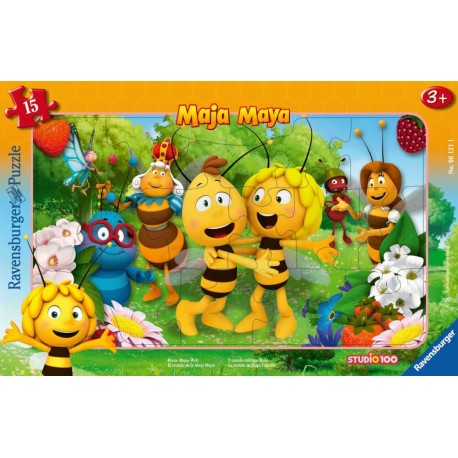 Ravensburger Puzzle - Rahmenpuzzle - Biene Majas Welt, 15 Teile