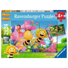 Ravensburger Puzzle - Die kleine Biene Maja, 2x24 Teile
