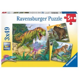 Ravensburger Puzzle - Herrscher der Urzeit, 3x49 Teile