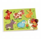 Djeco - Holzpuzzle: Coucou cow