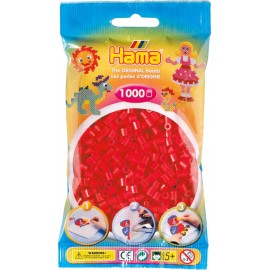 Hama - Bügelperlen im Beutel, ca 1000 Stck, Rot