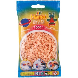 Hama - Perlenbeutel 1000 Stück Leuchtrot